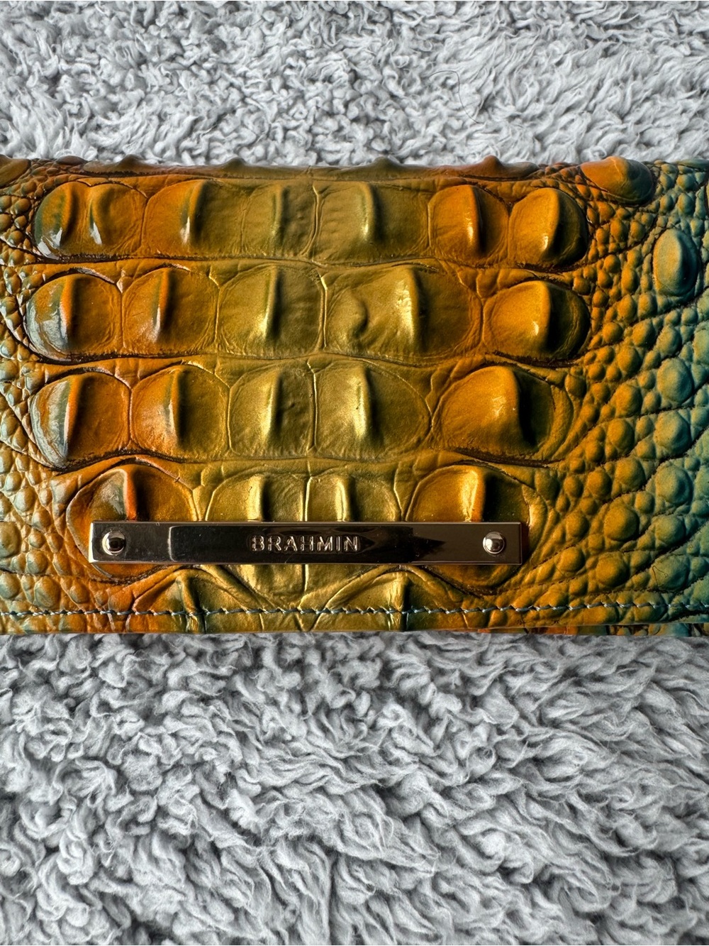 Brahmin Ady Wallet Bermuda Ombré Melbourne Genuine Leather NWT - Picture 2 of 9